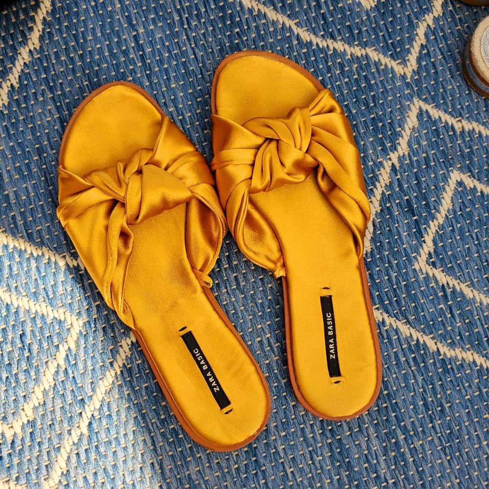 Zara Satin Sandals